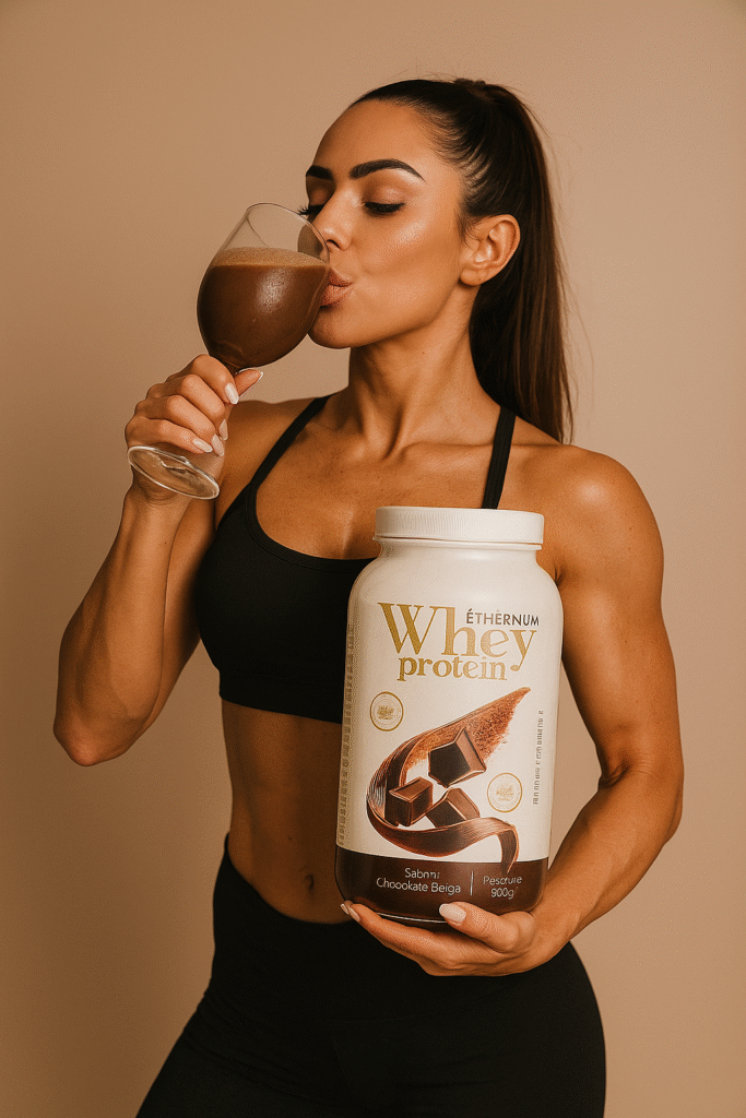 whey protein de chocolate belga ethernum suplementos